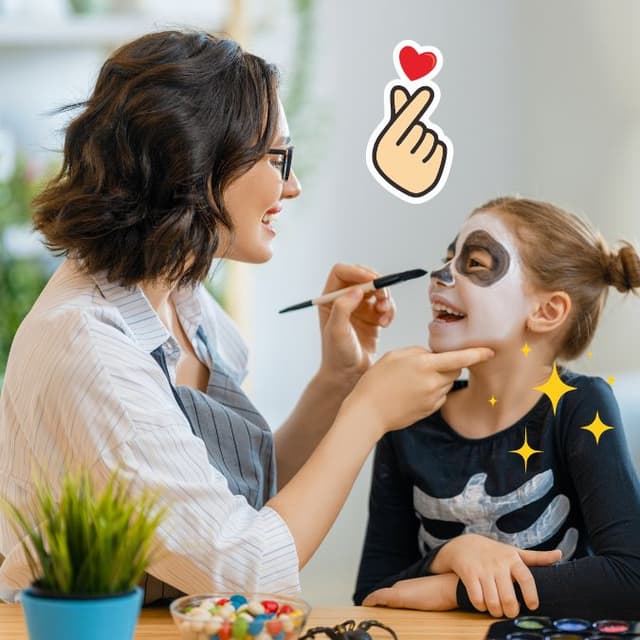 Lovely face painting artists with extensive experience with children