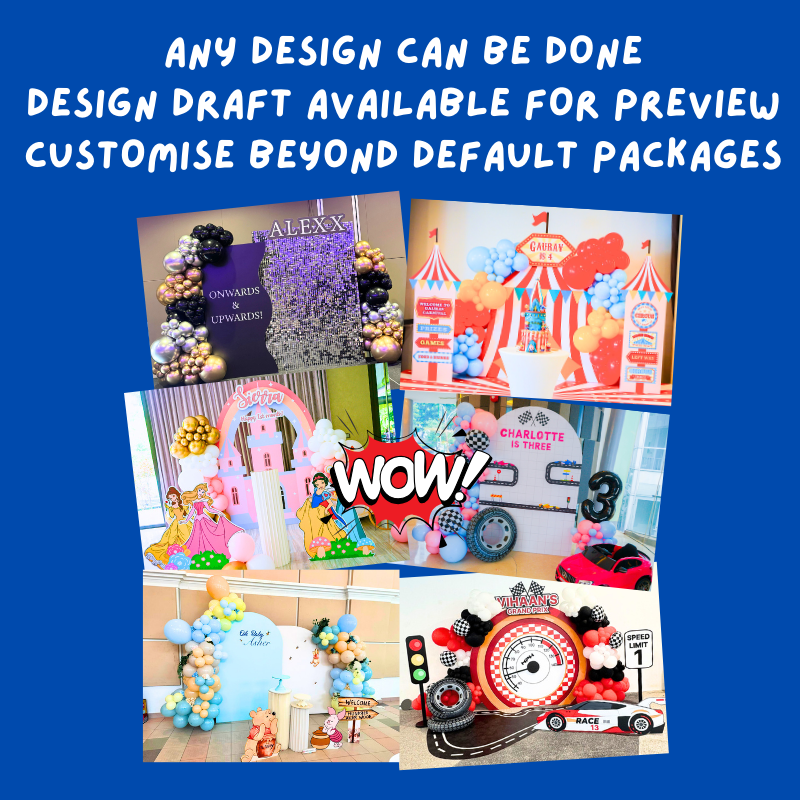 Backdrop & balloon decorations