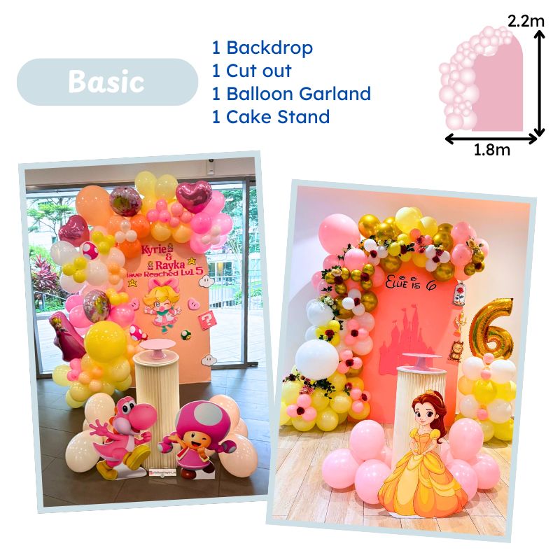 Backdrop & balloon decorations