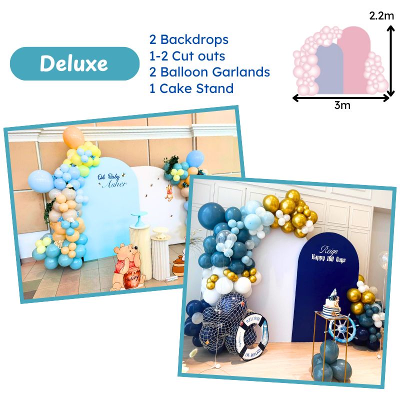 Backdrop & balloon decorations