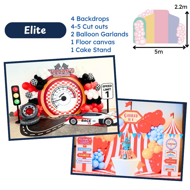 Backdrop & balloon decorations