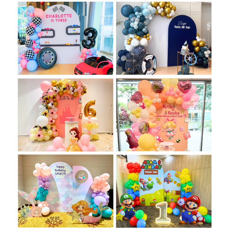 Backdrop & balloon decorations