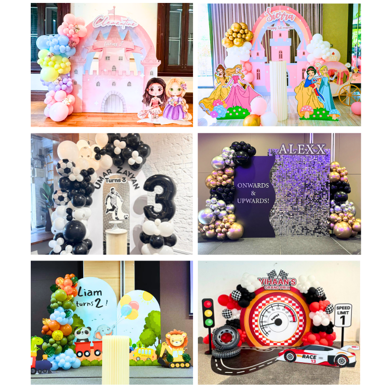 Backdrop & balloon decorations