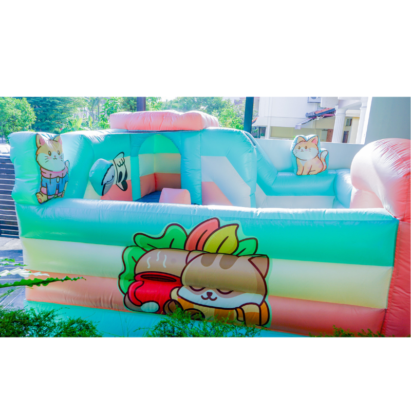 Cats Purrfect Play House Bouncy Castle