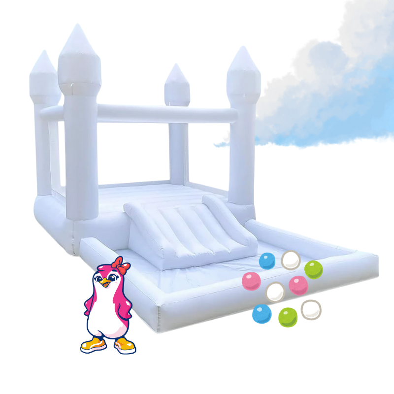 Grand White Bouncy Castle