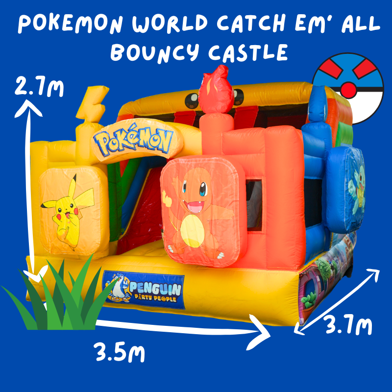 Pokemon World Catch ‘Em All Bouncy Castle