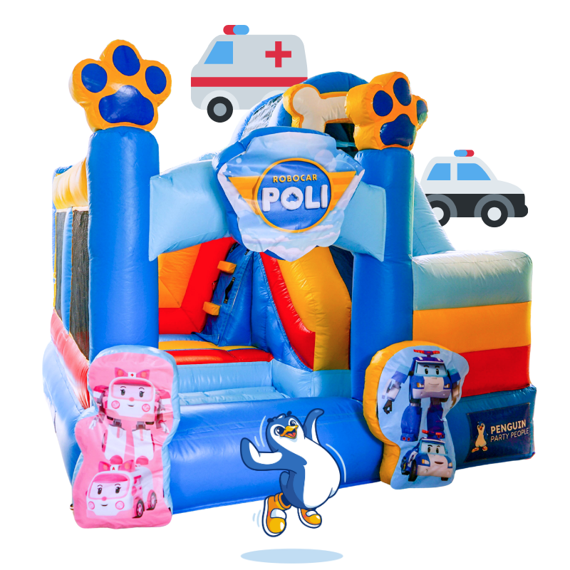 Robocar Poli & Amber Bouncy Castle