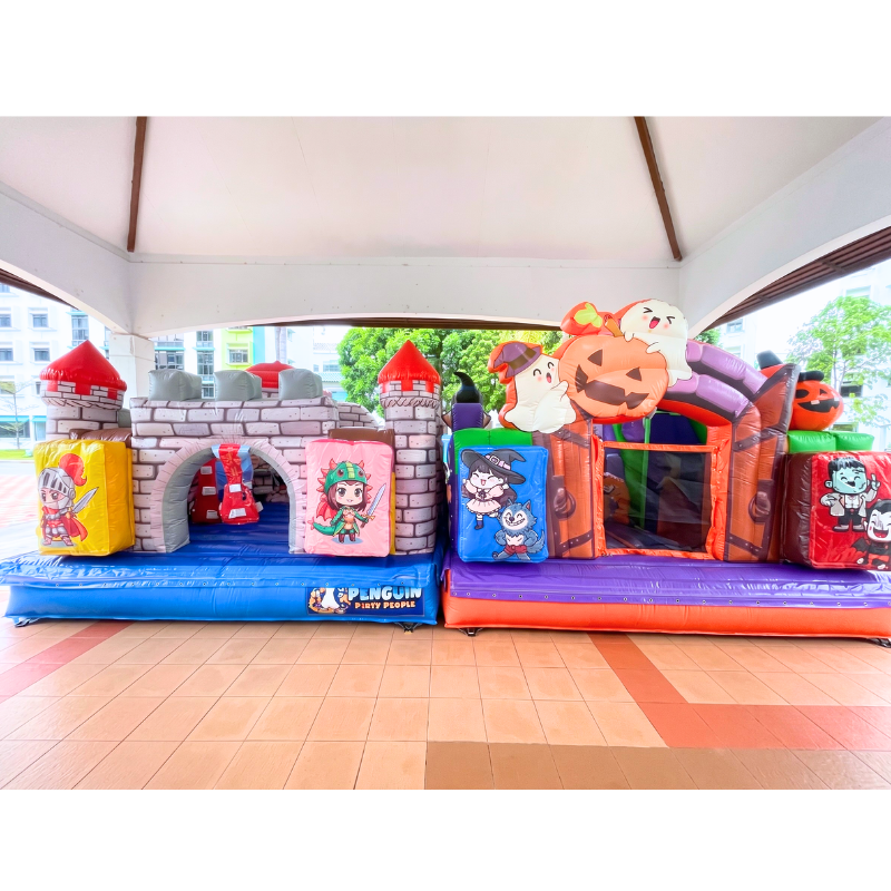 Warrior vs Monster Adventure Bouncy Castle