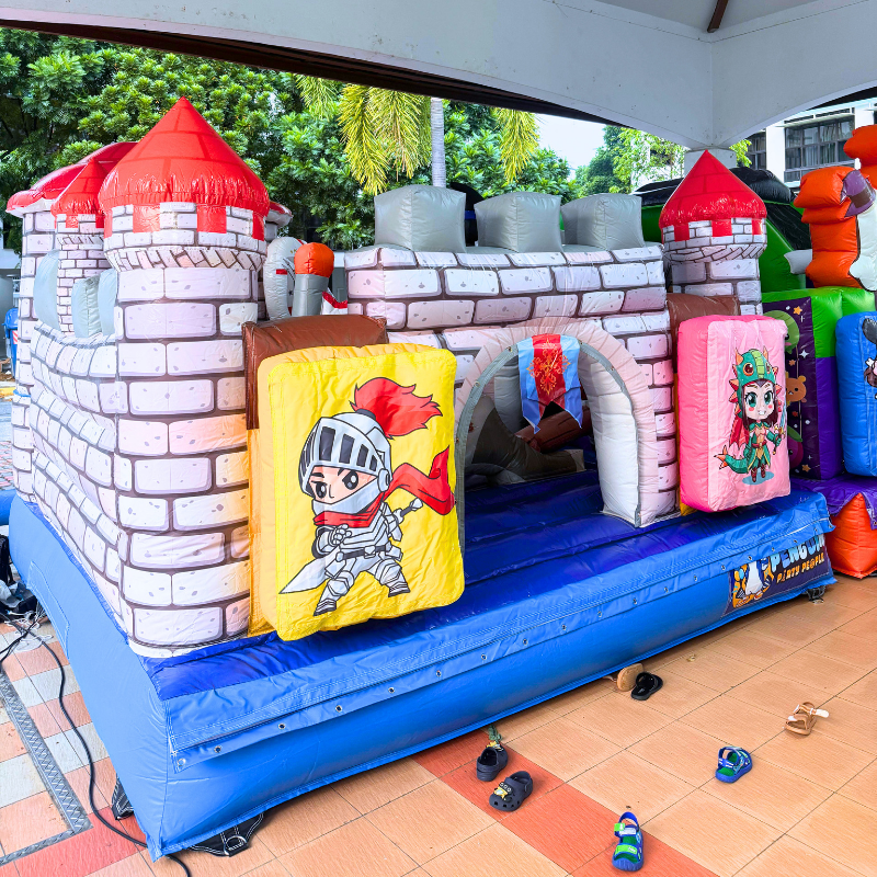 Warrior vs Monster Adventure Bouncy Castle