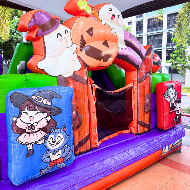 Warrior vs Monster Adventure Bouncy Castle